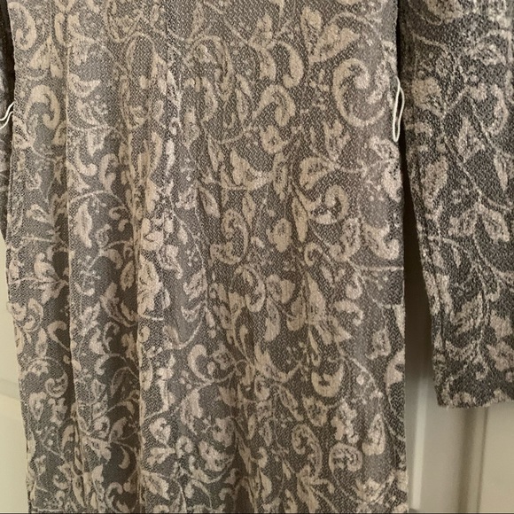 Vintage 80s 90s long sleeve side slit maxi dress - Picture 5 of 6